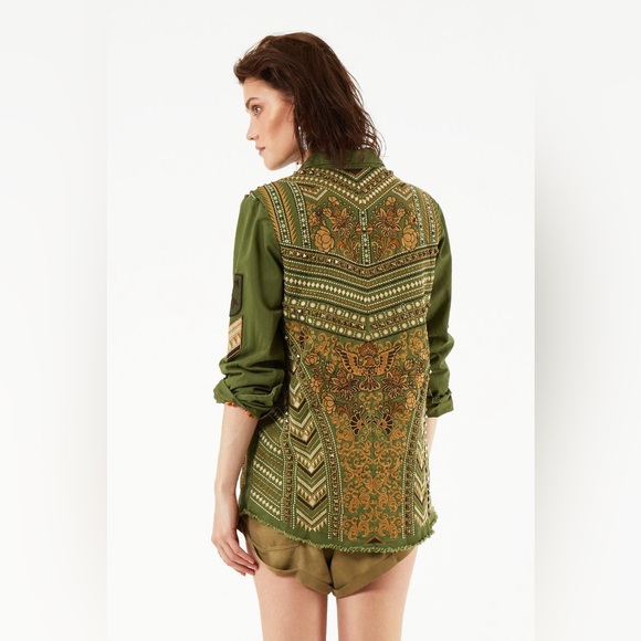 Vintage Spell Panther Olive Green Jacket - Picture 3 of 11